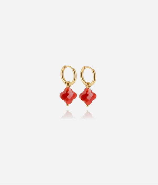 Boucles d'oreilles VELASQUEZ cornaline Zag bijoux