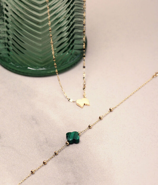 Collier VELASQUEZ malachite Zag bijoux – Image 2