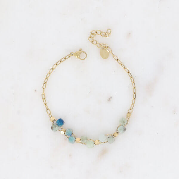 Bracelet AGATES bleue