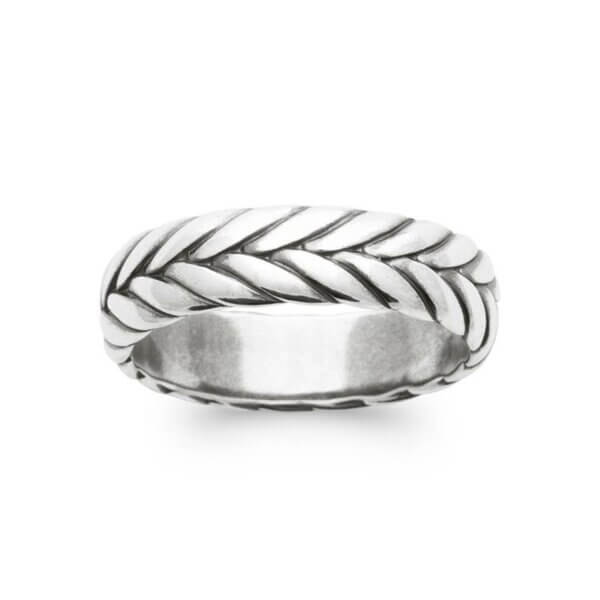 Bague rigide Tresse Argent925 – Image 2