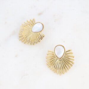 Boucles d'oreilles NACRE soleil