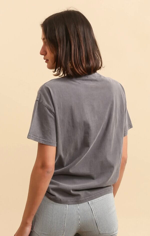Tee-shirt HABIBI or/noir délavé – Image 4