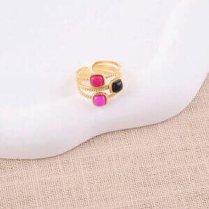 Bague trio Tourmaline