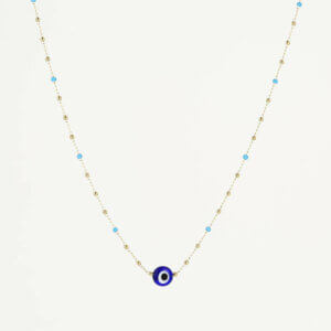 Collier OEIL BLEU Zag bijoux