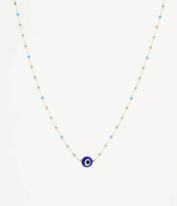 Collier OEIL BLEU Zag bijoux