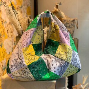 Sac XL multicolores vert jaune rose