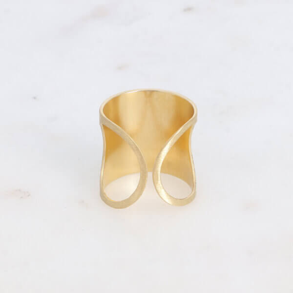 Bague large Brossée – Image 2